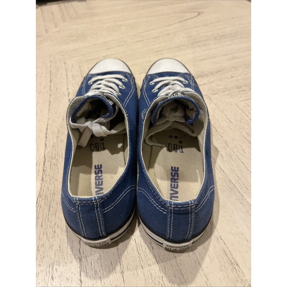 Converse Chuck Taylor All Star Low Top Shoes Womens Size 8 Blue Canvas Cleaned - Picture 3 of 7
